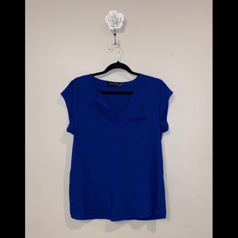Ivanka Trump Blue Blouse Size M